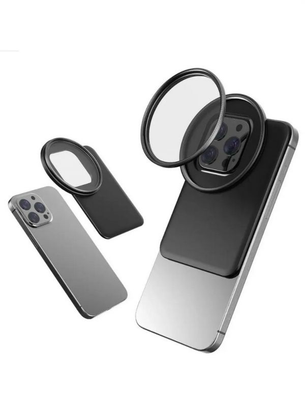 Адаптер для фильтра, магнитный, для iPhone Pro, 67mm, чёрный