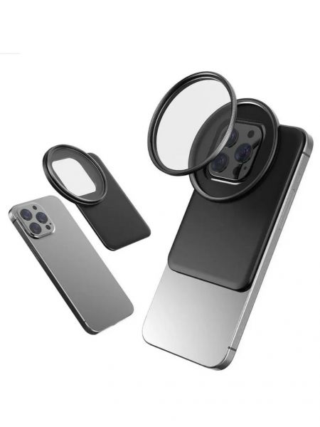 Адаптер для фильтра, магнитный, для iPhone Pro, 67mm, чёрный