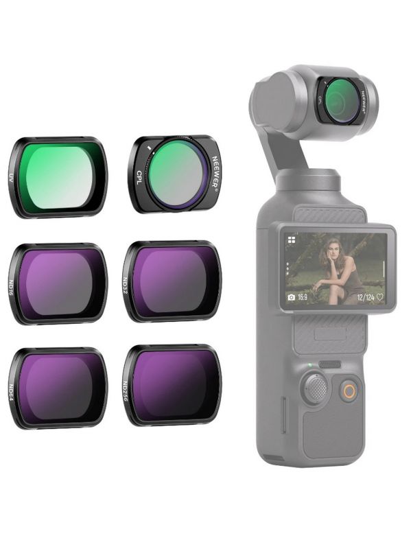 Комплект фильтров Neewer FL-P6 (ND,CPL,UF) для DJI OSMO POCKET 3 / 4