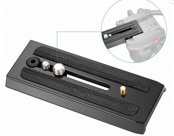 Площадка для штатива Manfrotto PU120, 120 мм x 50 мм, винт 1/4, резьбовое соединение "папа"